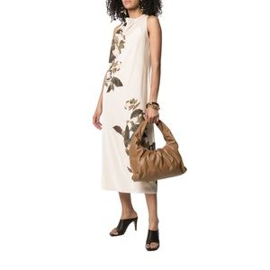 Vince Lisianthus Velvet Cowl Neck Sleeveless Midi Dress